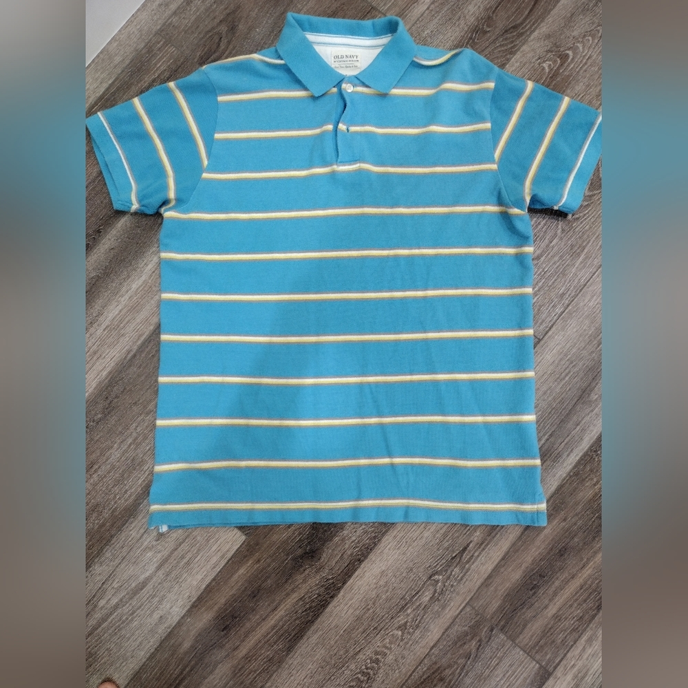 Old Navy Men's Vintage Blue Polo Size Medium
